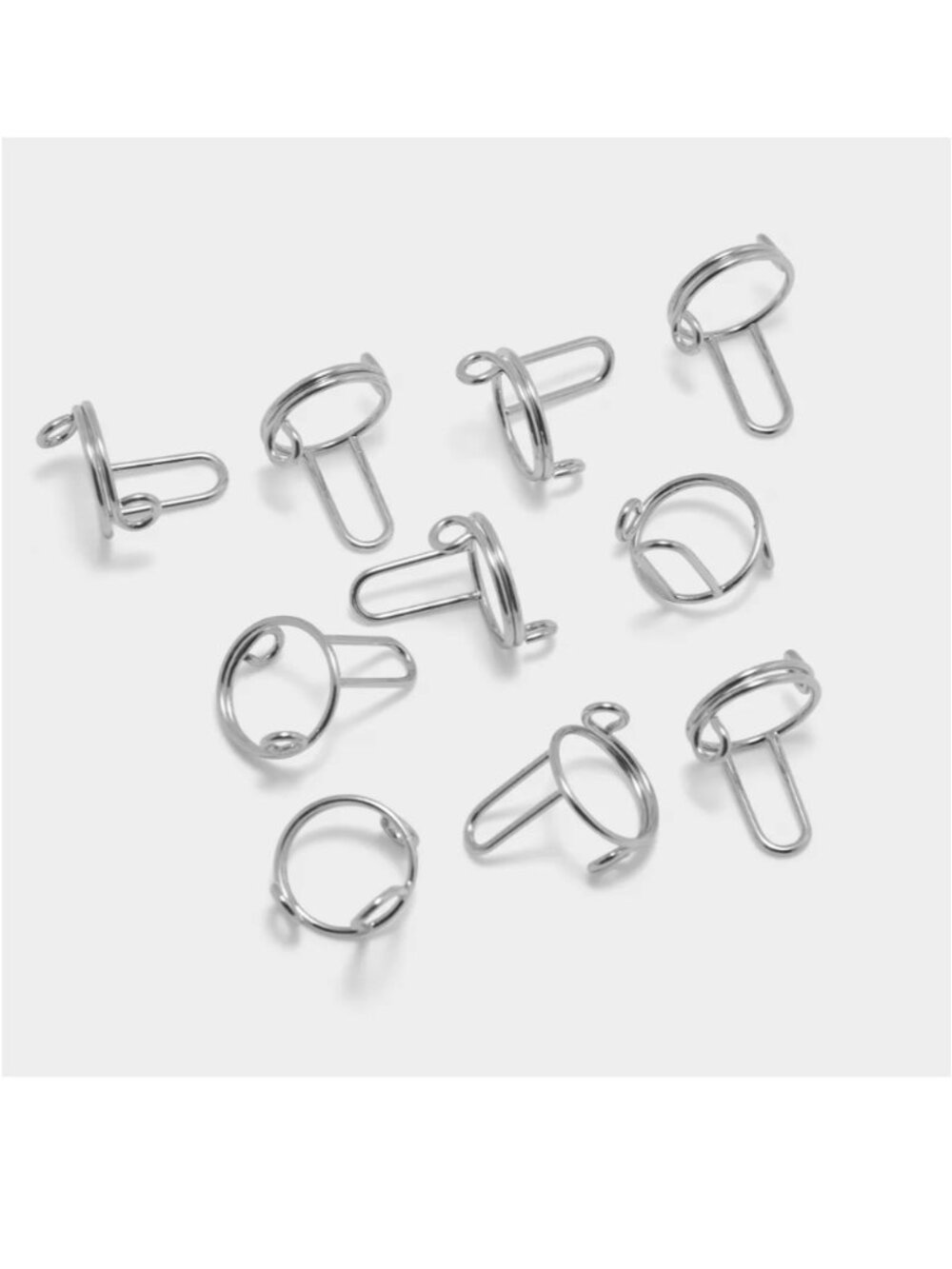 💯 Ayesha's Nail Rings - Silver 💯